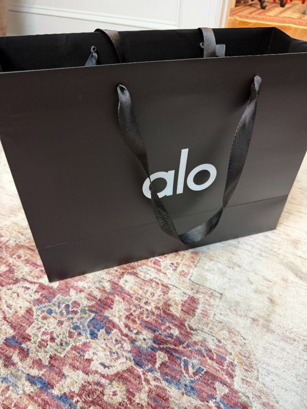 alo black Empty Shopping/ Tote Bag In Great Shape!